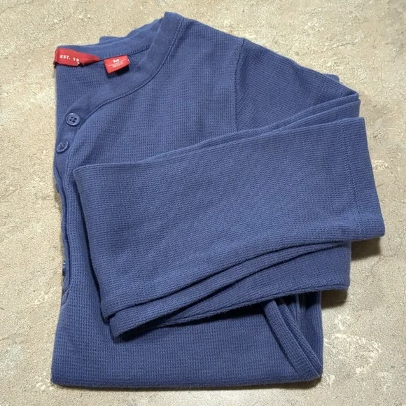 Two EMS Waffle Henley Shirts, M - Picture 2 of 14